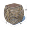 Skyline Design Dynasty Side Table with Glass