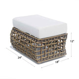 Skyline Design Dynasty Ottoman with Sunbrella Cushion