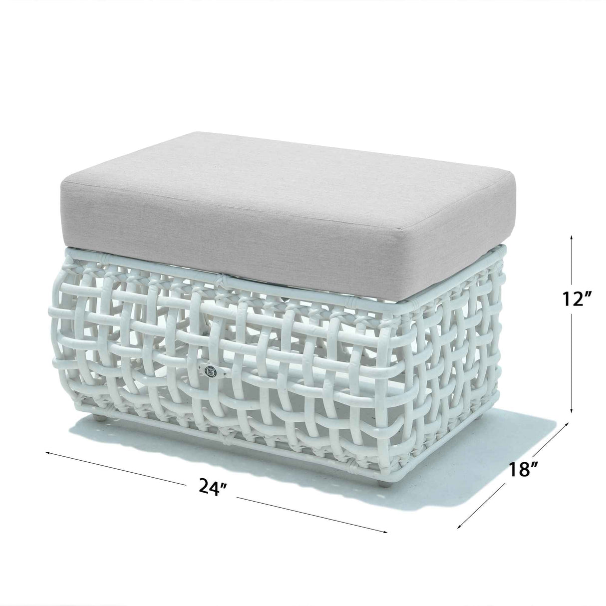 Skyline Design Dynasty Ottoman with Sunbrella Cushion