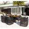 Skyline Design Dynasty 7-Piece Dining Set with Sunbrella Cushion