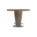 Skyline Design Dynasty Oval Dining Table with Glass