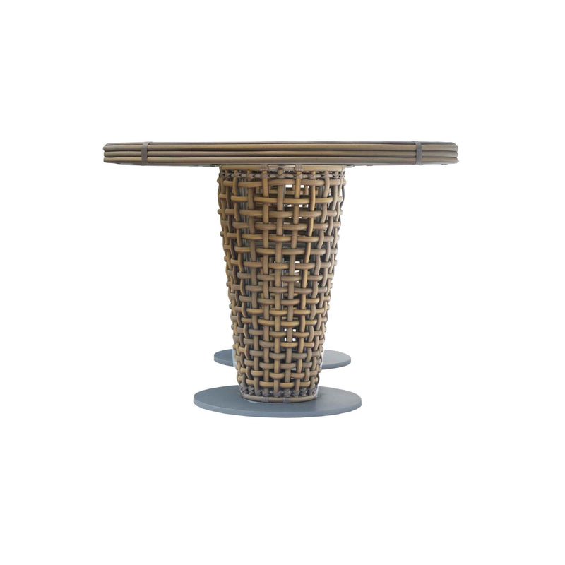 Skyline Design Dynasty Oval Dining Table with Glass
