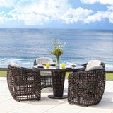 Skyline Design Dynasty 5-Piece Dining Set with Sunbrella Cushion