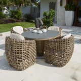 Skyline Design Dynasty 5-Piece Dining Set with Sunbrella Cushion