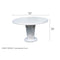 Skyline Design Dynasty Round Dining Table with Glass