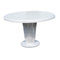 Skyline Design Dynasty Round Dining Table with Glass
