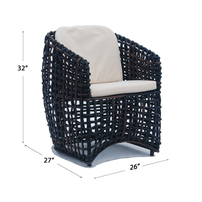 Skyline Design Dynasty 5-Piece Dining Set with Sunbrella Cushion