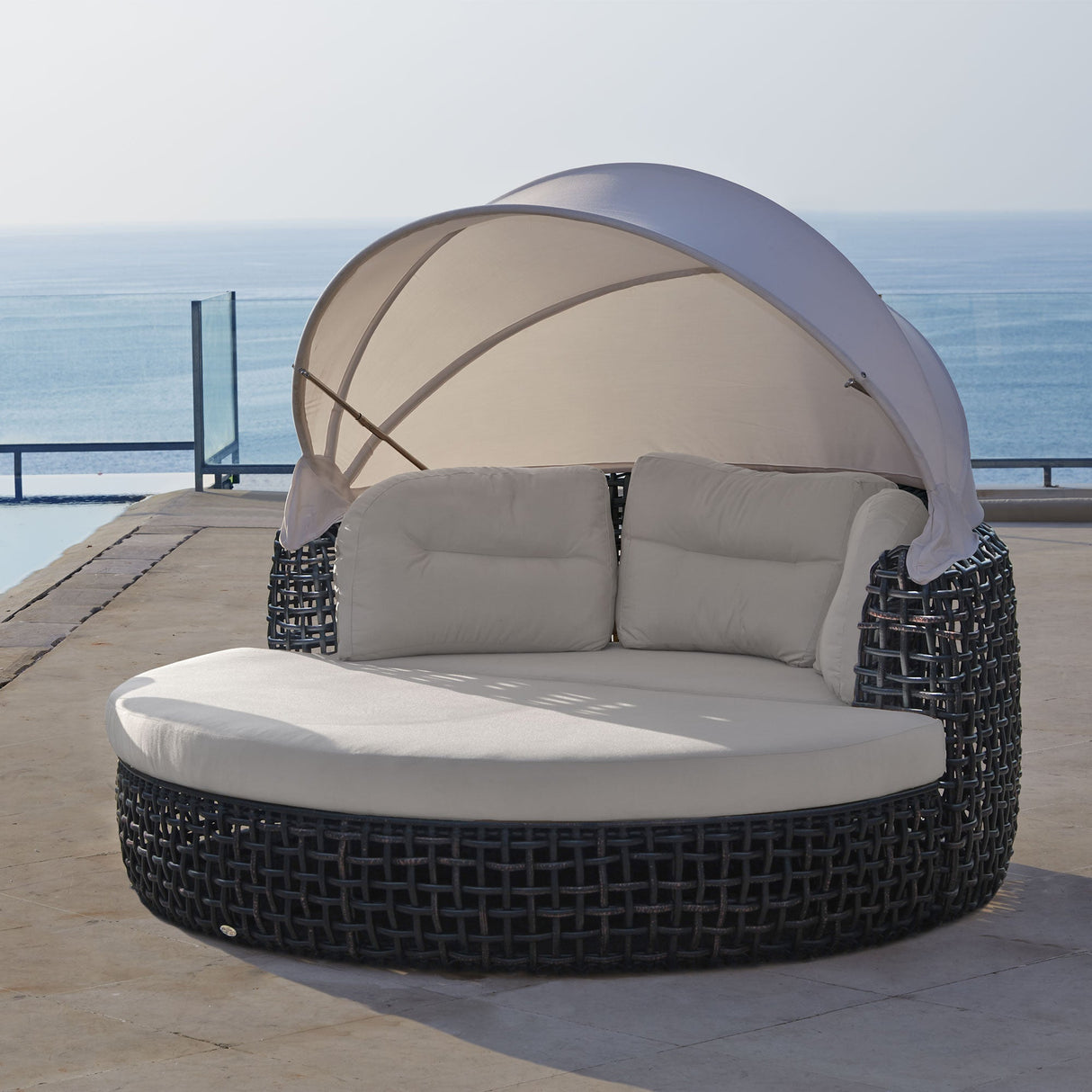 Skyline Design Dynasty Daybed with Canopy and Sunbrella Cushions