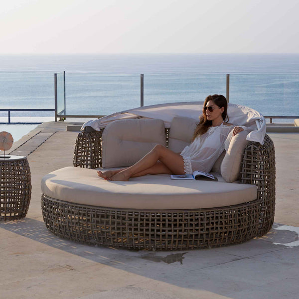 Skyline Design Dynasty Daybed with Canopy and Sunbrella Cushions