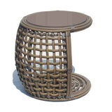 Skyline Design Dynasty Auxiliary Table with Glass