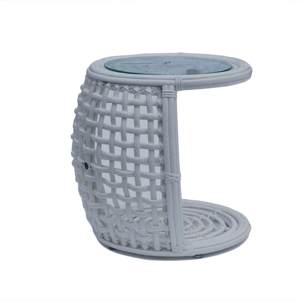 Skyline Design Dynasty Auxiliary Table with Glass