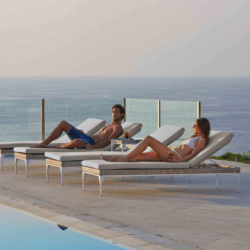 Skyline Design Brafta Chaise Lounger with Sunbrella Cushion