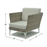 Skyline Design Brafta 5-Piece Seating Set with Sunbrella Cushions