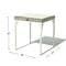 Skyline Design Brafta Side Table with Glass