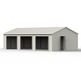 Chery Industrial 23' x 40' Three Car Garage Shed with Side Entry Door