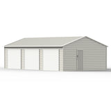 Chery Industrial 23' x 40' Three Car Garage Shed with Side Entry Door