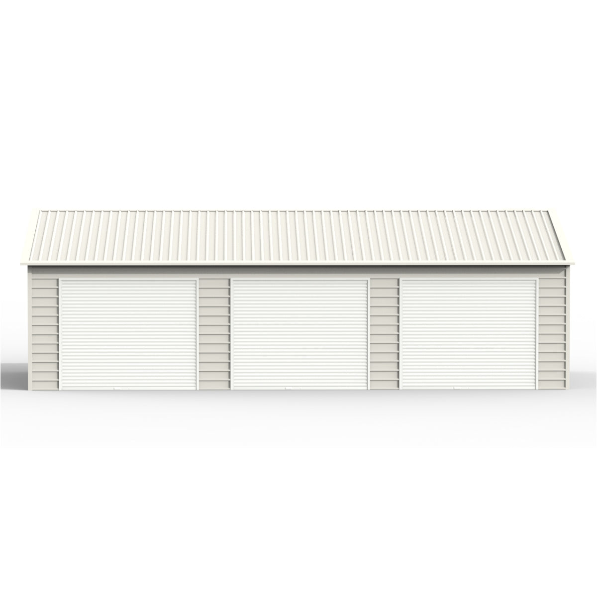 Chery Industrial 23' x 40' Three Car Garage Shed with Side Entry Door
