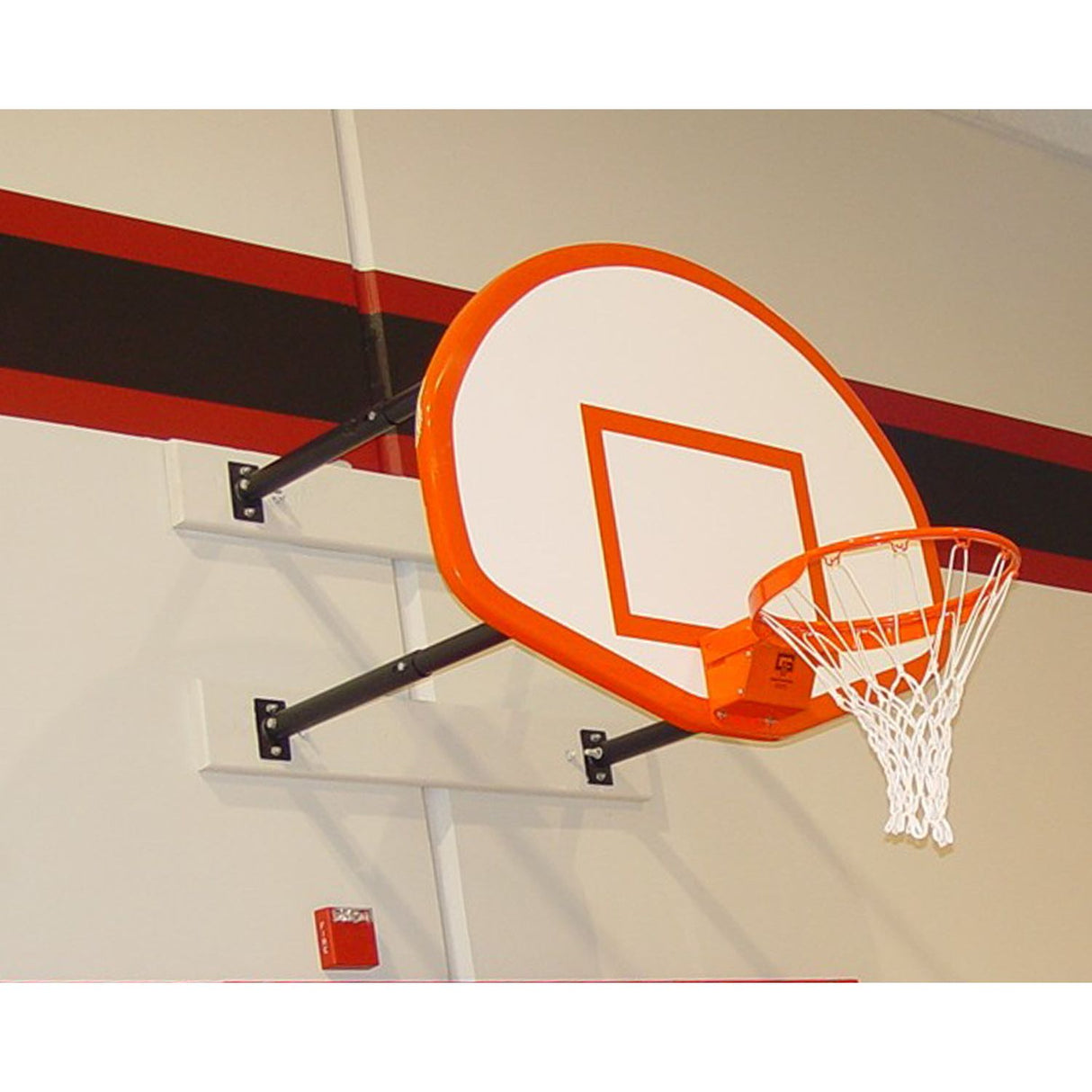 Gared Corner Mount Stationary Wall Mount Basketball Backstop 6′–9′ 2300-6090