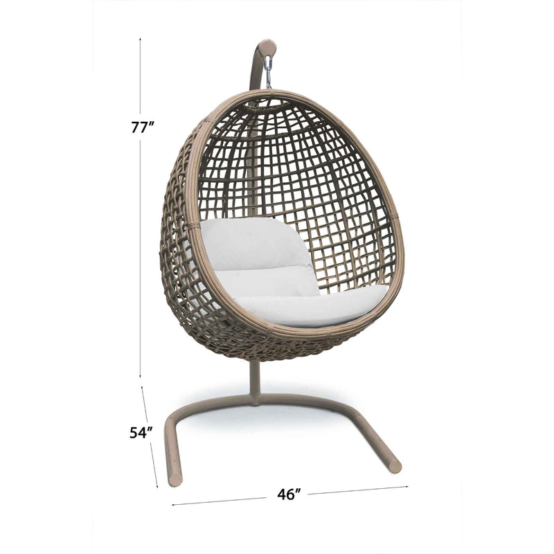 Skyline Design Dynasty Hanging Chair with Frame and Sunbrella Cushion