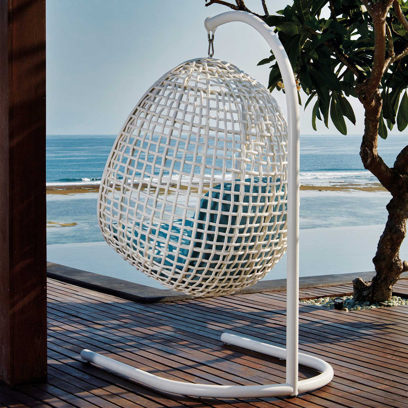 Skyline Design Dynasty Hanging Chair with Frame and Sunbrella Cushion