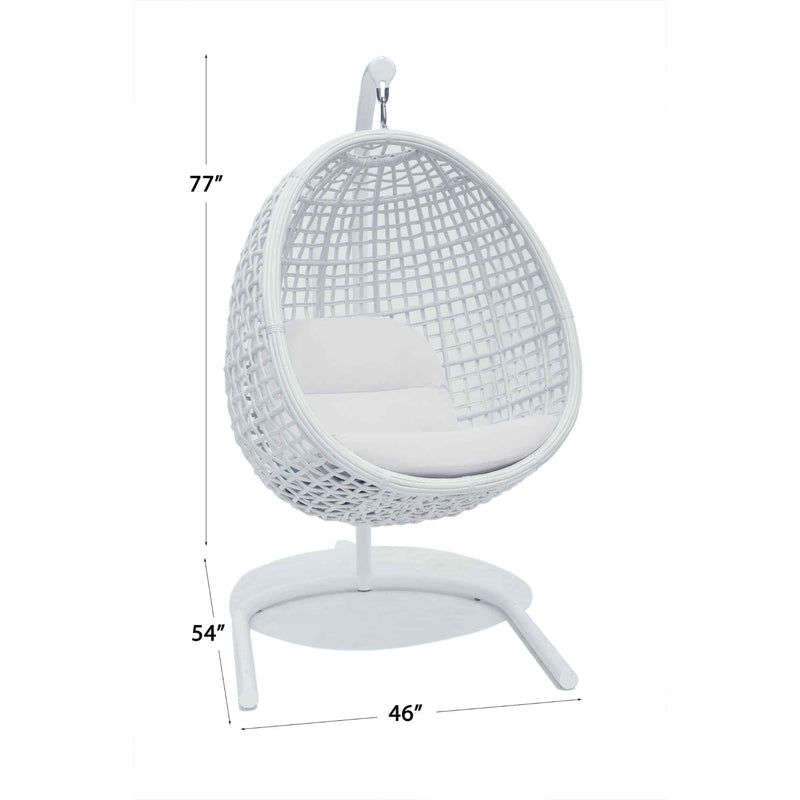 Skyline Design Dynasty Hanging Chair with Frame and Sunbrella Cushion