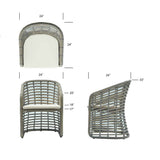 Skyline Design Ruby Dining Armchair with Sunbrella Cushion