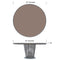 Skyline Design Ruby Round Dining Table with Glass