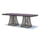 Skyline Design Ruby Rectangular Dining Table with Glass