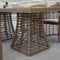 Skyline Design Ruby Rectangular Dining Table with Glass
