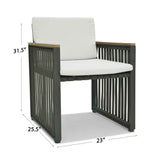 Skyline Design Horizon Dining Armchair with Sunbrella Cushion