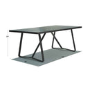 Skyline Design Horizon Rectangular Dining Table with Glass