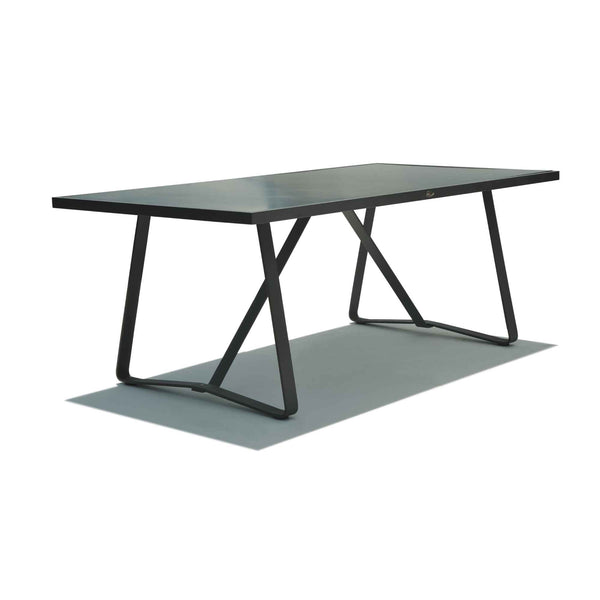 Skyline Design Horizon Rectangular Dining Table with Glass