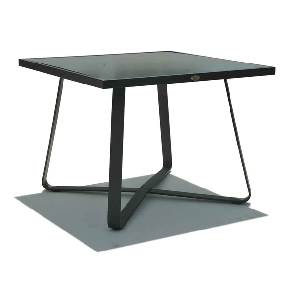 Skyline Design Horizon Square Dining Table with Glass