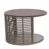 Skyline Design Ruby Auxiliary Table with Glass
