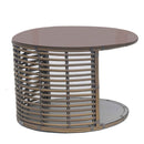 Skyline Design Ruby Auxiliary Table with Glass