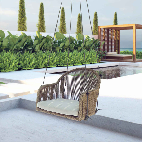 Skyline Design Calixto Hanging Dining Chair with Sunbrella Cushion