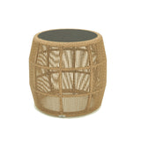 Skyline Design Calixto Side Table with Glass