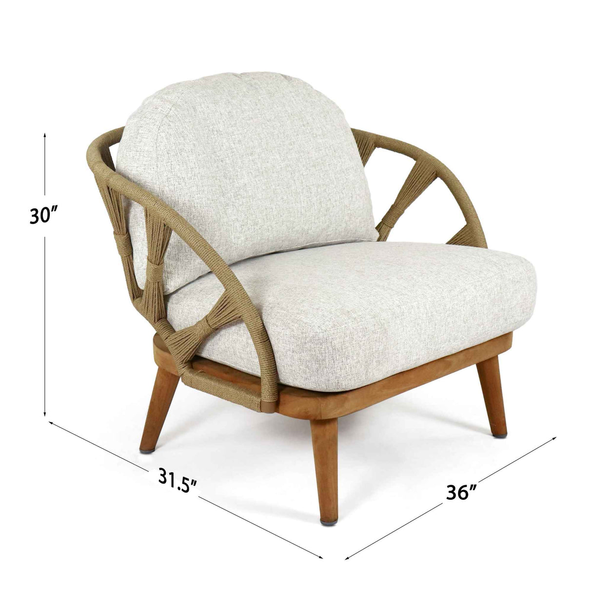 Skyline Design Krabi Armchair with Sunbrella Cushion