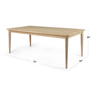 Skyline Design Calixto Rectangular Teak Dining Table