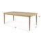 Skyline Design Calixto Rectangular Teak Dining Table