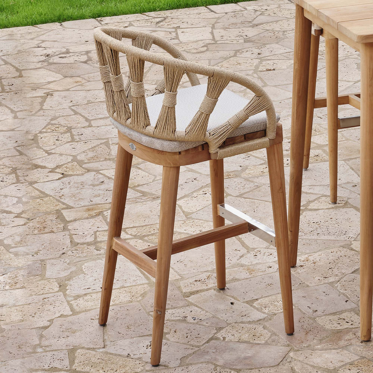 Skyline Design Krabi Barstool with Sunbrella Cushion