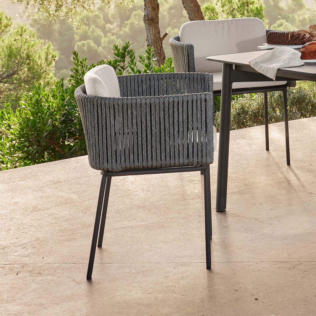 Skyline Design Boston Dining Armchair with Sunbrella Cushion