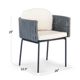 Skyline Design Boston Dining Armchair with Sunbrella Cushion