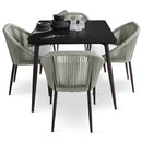 Skyline Design Rodona 5-Piece Square Dining Set with Sunbrella Cushions