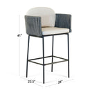 Skyline Design Boston Barstool with Sunbrella Cushion