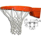 Gared Collegiate Breakaway Basketball Rim w/ Tube Tie Net Attachment 2500