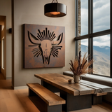 The Cráneo de Toro - Metal Wall Art