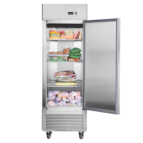 Chery Industrial 27"W Commercial Freezer 19 cu. ft. Single Solid Door Reach-In Freezer
