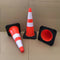 Chery Industrial 28" Traffic Cone, Reflective, Black Base