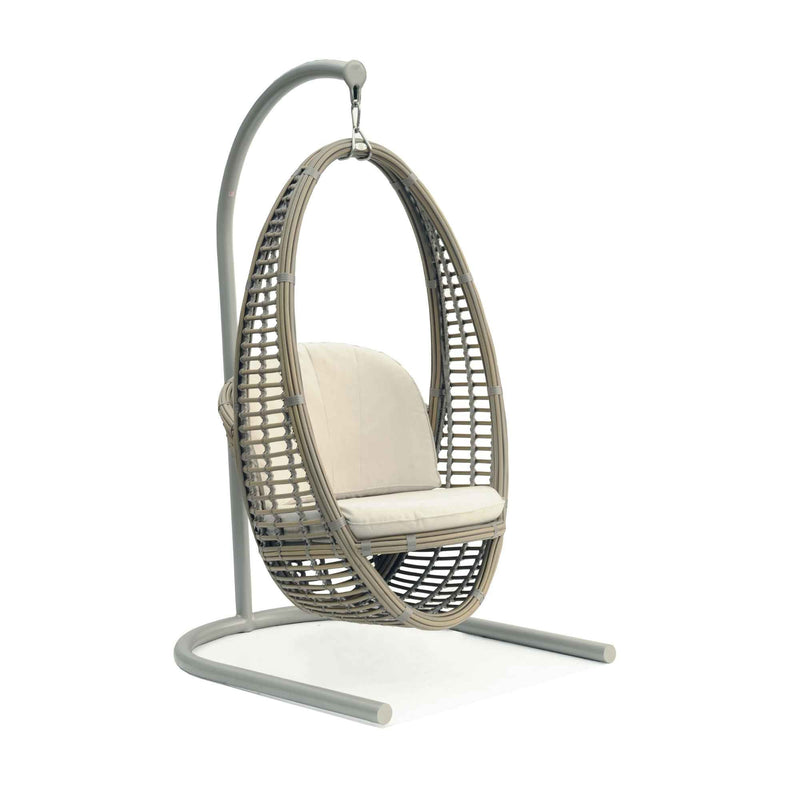 Skyline Design Heri Hanging Chair with Frame and Sunbrella Cushions
